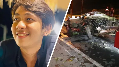 นักร้องหนุ่ม วิดีโอคอลกับแฟนสาวขณะขับรถ ตกถนนชนเสาไฟร่างแหลก