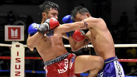 "แม็กนั่ม เกียรติชัชนันท์" จังหวะเตะต่อยแม่นยำรุนแรงจะชนะ "ปีใหม่ เอราวัณ"