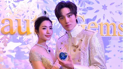 "ต่อ-แอฟ" โชว์อัญมณี 88 ล้าน บิวตี้เจมส์เปิดตัว งานหรูระดับโลก