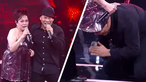 โหน่ง ชะชะช่า ก้มกราบขอโทษ แม่แดง แต่พีคสุดเมื่อหัวมุดใต้กระโปรง (คลิป)