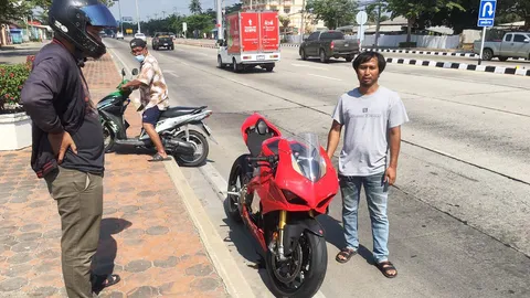 บิ๊กไบค์ดูคาติเฉี่ยวจยย.ปู่วัย 73 ดับ คนขับรอดใส่ชุดป้องกัน อุปกรณ์เซฟตี้