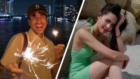 บุกหาคู่รักร้อยล้าน ณเดชน์-ญาญ่า ไหว้งาม มารยาทดี