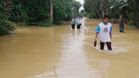น้ำท่วมปัตตานี 4 อำเภอสุดอ่วม ต.คลองใหม่ถูกตัดขาดบางจุดท่วมสูง 4 เมตร