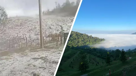 หิมะตกเมืองไทย เป็นไปได้ หากมีบางสิ่ง ทำไมเกิดขึ้นในลาว ขาวโพลนไปทั่ว