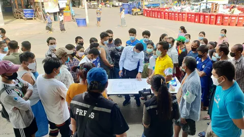 แรงงานต่างด้าว ขานรับจัดระเบียบหอพักลดเสี่ยงโควิด ก่อนเปิดตลาดกลางกุ้ง