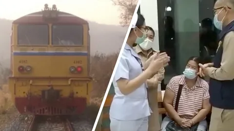 เศร้า จนท.เหยี่ยวไฟป่า ถูกหัวรถจักรชนขาขาด แพทย์สุดยื้อ เสียชีวิตแล้ว 