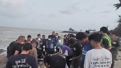 หนุ่มสติไม่ดี ถูกฆ่าทิ้งศพริมหาด ฟัน-แทงทั่วร่าง สยองกว่า 40 แผล