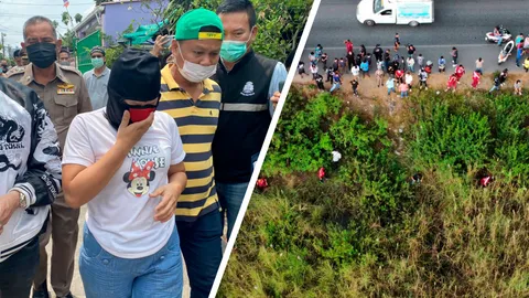 เจอหัว เหยื่อฆ่าหั่นศพที่อยุธยา ถูกสัตว์กัดแทะ ตร.เก็บหลักฐานจุดเผาอำพราง