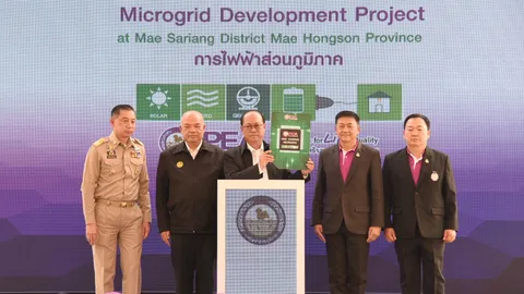 มท.1 เปิดโครงการพัฒนาระบบไฟฟ้าแบบโครงข่ายไฟฟ้าขนาดเล็กมาก จ.แม่ฮ่องสอน