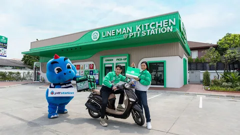 จะเกิดอะไรขึ้น เมื่อ PTT Station จับมือกับ LINE Man Kitchen