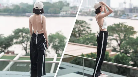 โอ้โห แก้ว จริญญา ใส่สายเดี่ยวเปลือยหลัง เห็นผิวขาวเนียนตา