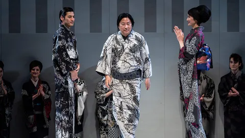 ส่องแฟชั่นชุดกิโมโน สวยคลาสสิก บนรันเวย์ Tokyo Fashion Week 2021