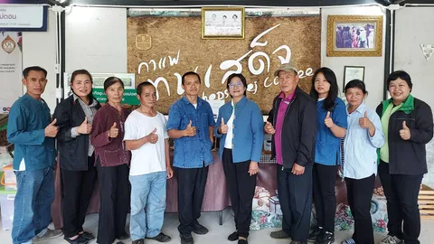 ชูแปลงใหญ่กาแฟเทพเสด็จ รวมกลุ่มแปรรูปกาแฟสู่ GI สร้างรายได้ชุมชน