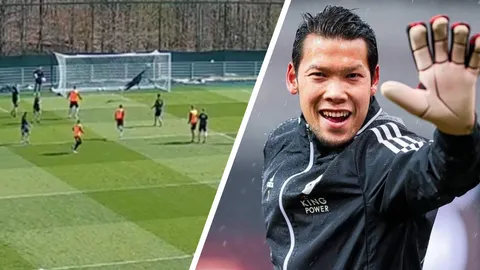 ชมลีลา "กวินทร์ บินได้" พุ่งปัดอย่างสวยระหว่างซ้อม โอเอช ลูเวิน คนแห่ชื่นชม (คลิป)