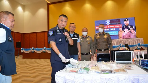 ตร.ไซเบอร์ บุกทลาย 20 จุด แก๊งคอลเซ็นเตอร์ ตุ๋นลงทุนน้ำมัน เสียหาย 291 ล้าน