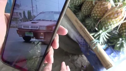 ป้าขายสับปะรดผวา เก๋งแดงในตำนานกลับมาจอดสไลด์หนอนโชว์ วอน ตร.ลำปางจับที (คลิป)