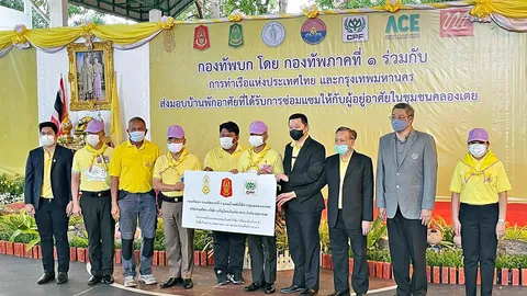 กองทัพบกร่วมกับสวนนงนุช ส่งมอบ 2 สวน Pocket Park ในชุมชนแออัดคลองเตย