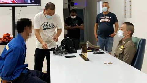 รวบแล้วหนุ่มคลั่ง แทงยับ ผช.หมอ เผยลูก 2-เมียทิ้ง อ้างเครียดจนหลอน