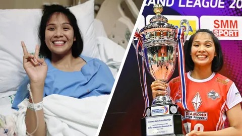 "โมเม ธนัชชา" เผยเรื่องราวต้องผ่าตัดเนื้อร้าย ก่อนมาคว้าแชมป์ลูกยางลีก 