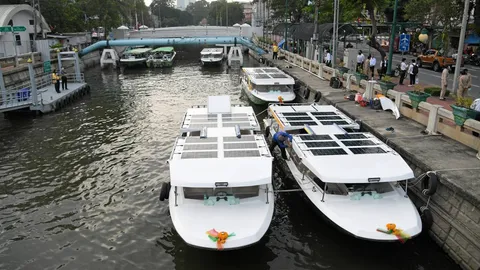 เรือไฟฟ้าคลองแสนแสบเร็วกว่าแผน เริ่มเปิดทดลอง มิ.ย.บริการฟรี 6 เดือน
