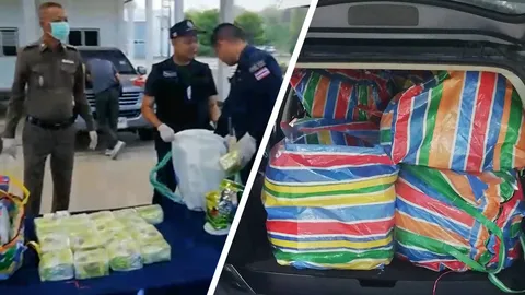 จับไอซ์ ลอตมหึมา 600 กก. แก๊งสุพรรณฯ 7 คน ขนแหกด่านที่ลำปาง