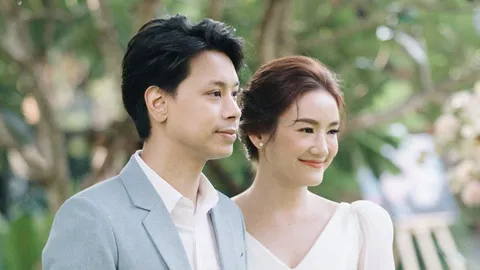 ชื่นมื่น จิ๊บ กุลธิดาฐ์ ควง ตั้ม ปรัชญา เข้าพิธีแต่งงานสุดเรียบง่าย