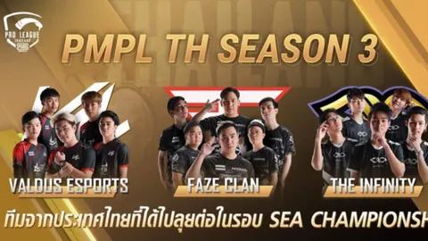 3 ตัวแทน "PUBG Mobile" จากไทย เข้าลุ้นแชมป์ต่อในศึก "SEA CHAMPIONSHIP"