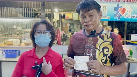 30 ล้านงวดนี้อยู่ที่มหาสารคาม สุดเฮงถูกรางวัลที่ 1 พร้อมกัน 3 ราย