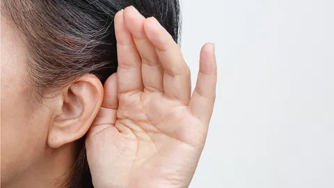 Her hearing is dull.