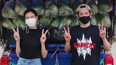 “บอย-เจี๊ยบ” เดินหน้าแบ่งปันน้ำใจไม่หยุด เติมพลังชีวิตให้ชุมชน “รถพุ่มพวง”