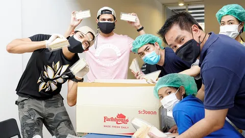 “ต้น-เกรท-ป๊อก-เก่ง” รวมพลังทำดี เปิดเตาเพื่อเยียวยาหัวใจ “ทีมแพทย์-พยาบาล”