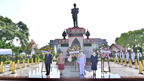ผบ.ทร. ร่วมรำลึกวันสิ้นพระชนม์ "กรมหลวงชุมพรฯ" องค์พระบิดาทหารเรือ