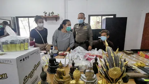 แก๊งหมูบินซ่ายกเค้า 4 หลัง ของกลาง 170 รายการ นับสิบคนแจ้งอายัด