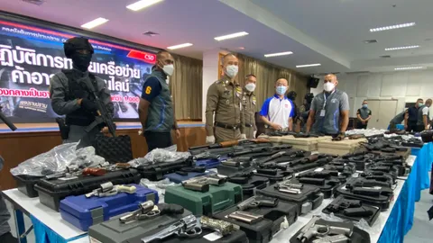 กองปราบจับปืนเถื่อนได้ 3 ผู้ต้องหา ชี้เป็นขบวนการใหญ่เงินหมุนนับร้อยล้าน