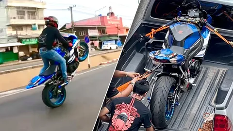 แก๊งเทเลทับบี้สารภาพผิด ยกล้อในเขตชุมชน ตร.เรียกแจ้งข้อหา ยึดบิ๊กไบค์ (คลิป)