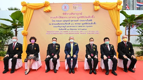 มูลนิธิป่อเต็กตึ๊ง จัดพิธีวางศิลาฤกษ์ศาลเจ้าไต้ฮงกงแห่งที่ 2