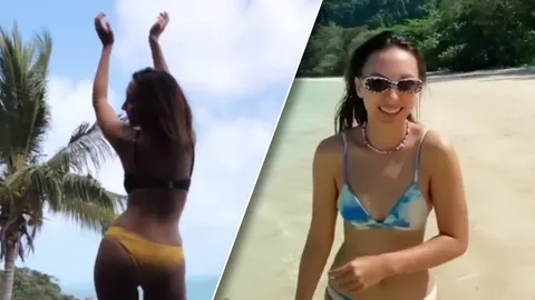 คารีสา โชว์เต้นระบำริมทะเล หุ่นสวยเป๊ะ สะโพกผาย สเตปแดนซ์แซ่บมาก (คลิป)