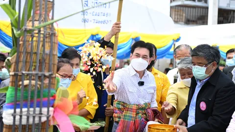 "จุรินทร์" ลงเสาเอกบ้านมั่นคงขอนแก่น ตั้งเป้าช่วยประชาชนผ่อนบ้านไม่แพง