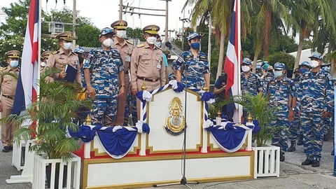 ศรชล.ภาค2 ส่งเรือหลวงราวีพร้อมกำลังพล ปฏิบัติการกู้ปะการัง เกาะโลซิน