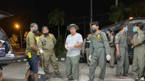 จ่า ทอ.โดดเบสจัมพ์ยอดเขาลพบุรี เจอลมแรงพัดร่มติดต้นไม้ ร่วงตกเหวดับคาที่