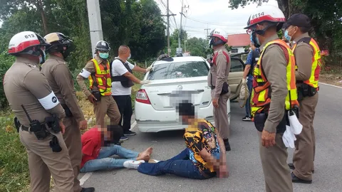 ตร.ตากสกัดจับยาบ้า ดวลปืนคนร้ายสนั่น โดนหม้อน้ำพังหนีไม่พ้นรวบได้ 3 ราย