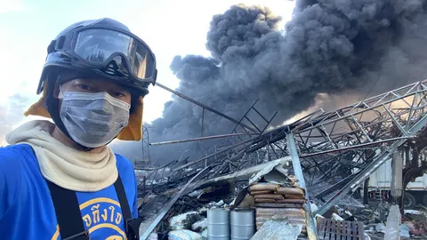 ฝันเด่น ลงพื้นที่ช่วยดับไฟโรงงานกิ่งแก้ว แฟนๆ ให้กำลังใจแน่น (คลิป)