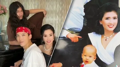 ป๊อก ชวน แม่ปุ๊ก-หม่อมโจ้ โพสท่าเลียนแบบรูปในอดีต ยังหล่อสวยเป๊ะ (คลิป)