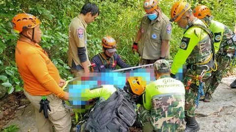 เจอศพน้องบอส หาย 3 วัน นอนตายบนโขดหิน หลังน้ำตกห้วยแก้ว ดอยสุเทพ 