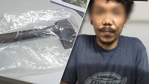 ลูกทรพีคลั่งยา ขวานจามหัวพ่อบังเกิดเกล้าขณะนอนหลับ ฉุนขอเงินไม่ให้