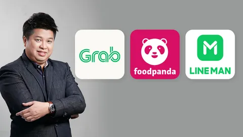 วิเคราะห์สีโลโก้ Food Delivery 3 แบรนด์ เลือกสีอย่างไรให้น่าเชื่อถือ