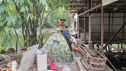 บีบหัวใจ เมียท้องติดโควิด ผัวโดนไล่ออก ครอบครัว 4 ชีวิตร่อนเร่นอนริมถนน