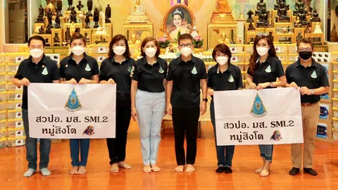 ดร.สมศักดิ์ ชลาชล มอบกล่อง Home Isolation ให้ชุมชนบริเวณรอบวัดพระราม 9