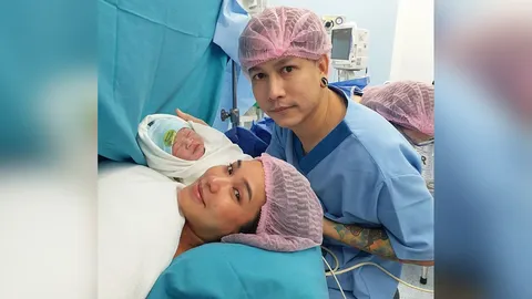 ชมพู่ ก่อนบ่าย คลอด น้องวายุ ลูกคนที่ 2 สามีให้กำลังใจในห้องคลอด