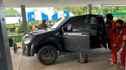 รัวดับหนุ่มค้ายา ยิงพรุนคากระบะ ฝีมือเพื่อนร่วมแก๊ง แย่งเมีย-ขัดแย้งเงิน